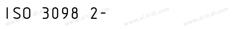 ISO 3098 2字体转换